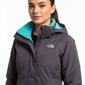 THE NORTH FACE womens purple jacket with HyVent Insulated Triclimate lining (XS)